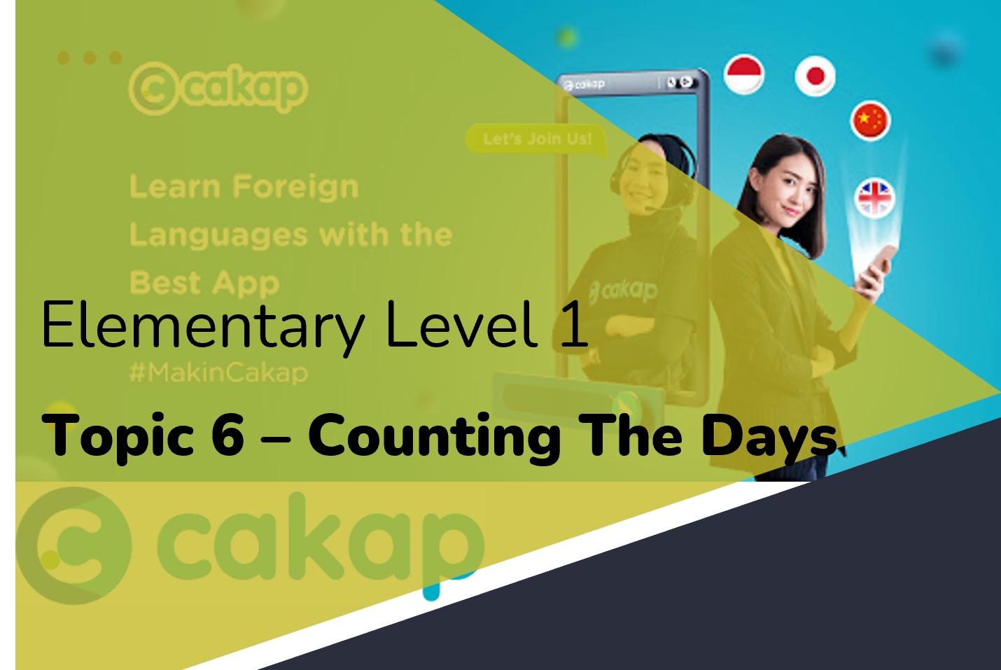 Elementary 1: Topic 6 - Counting The Days